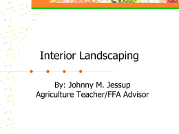 Interior Landscaping - Havelock Agricultural Education