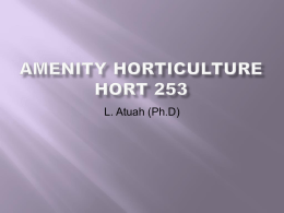 Amenity Horticulture