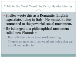 British Literature: Romantic Poetry