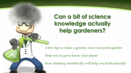 free here - RHS Campaign for School Gardening