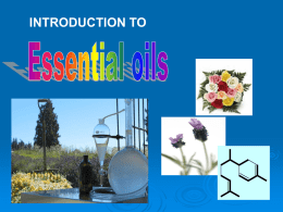 1. History, recent condition and market of essential oils