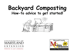 What is Compost? - University of Maryland Extension