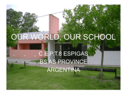 our world, our school