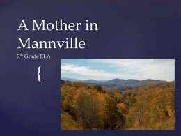 A Mother in Mannville