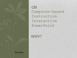Interactive PowerPoint Title