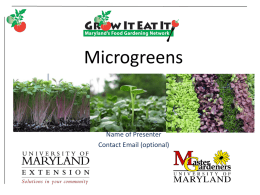 MG27 Microgreens - University of Maryland Extension
