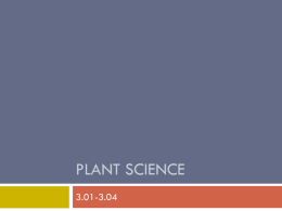 Plant Sciencex - Duplin County Schools