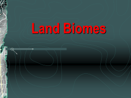 LAnd biomes - Science main page