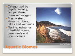Aquatic Biomes - Cobb Learning