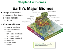 Chapter 4.4 Biomes 2015 Reviewx