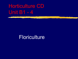 Horticulture CD Unit B1