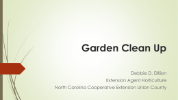 Garden Clean Up - Union County Master Gardeners
