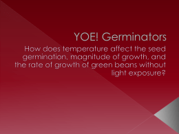 YOE! Germinators - PlantingScience.org
