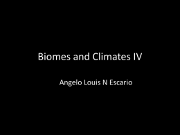 Biomes and Climates IV