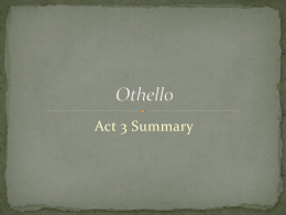 Othello - OSH AP English 12 Literature and Composition / FrontPage