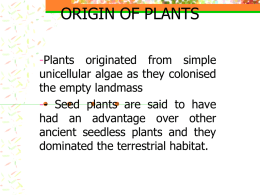 Tenets of Plant Life