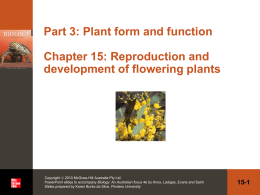 15-20 Pollination in flowering plants