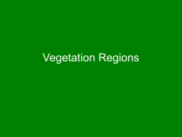 Vegetation Regions