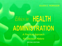 Chapter 14: Ethics and Senior Management
