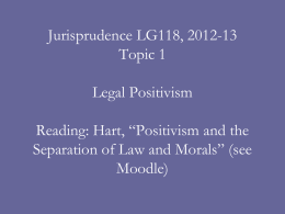 powerpoint on topic 2 legal positivism