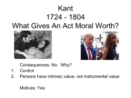 Kant Lecture