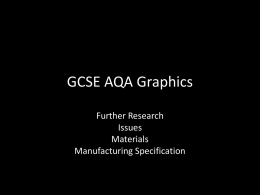GCSE AQA Graphics