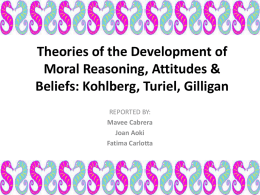 Theories of the Development of Moral Reasoning