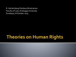 Theories on Human Rights - Law, Politics and Society