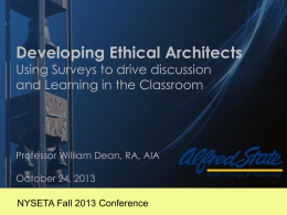Developing Ethical Architects