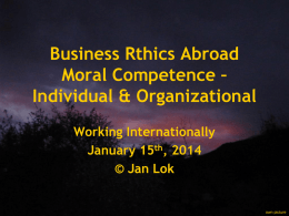 Business Ethics Abroad