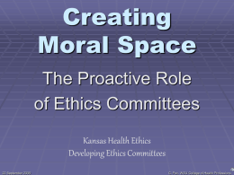 Creating Moral Space - Wichita State University