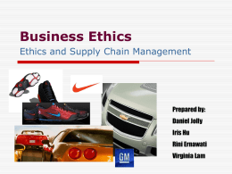 Business Ethics - Australian Graduate School of Management