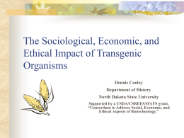 The Sociological, Economic, and Ethical Impact of