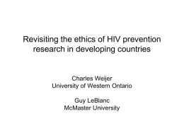 Re-evaluating the ethics of HIV prevention studies in