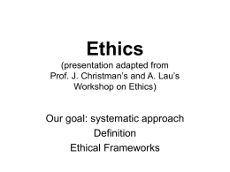 Ethics - Pennsylvania State University