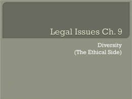 Legal Issues Ch. 9