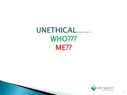 UNETHICAL…… WHO??? ME?? - Oklahoma Society of CPAs