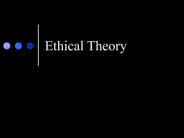 Ethical Theory