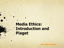 Media Ethics - Charles Warner