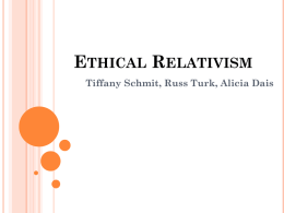 Ethical Relativism - Moraine Park Technical College