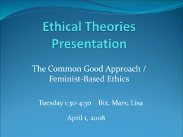 Ethical Theories Presentation