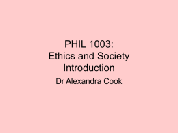 PHIL 1003: Introduction
