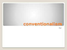 conventionalism - Western Washington University