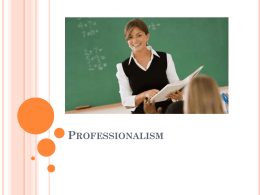 Professionalism - Oregon State University
