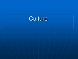 Lectures: Culture, Culture Dimensions, Normative Dimension