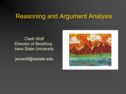 Arguments 101 - Iowa State University