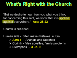 3. What`s Right With This Congregation
