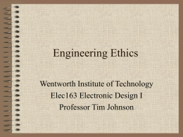 Engineering Ethics - MyWeb at WIT