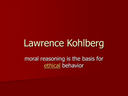 Lawrence Kohlberg - Personal Web Pages