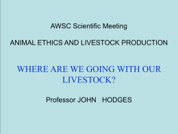 Animal ethics and livestock production